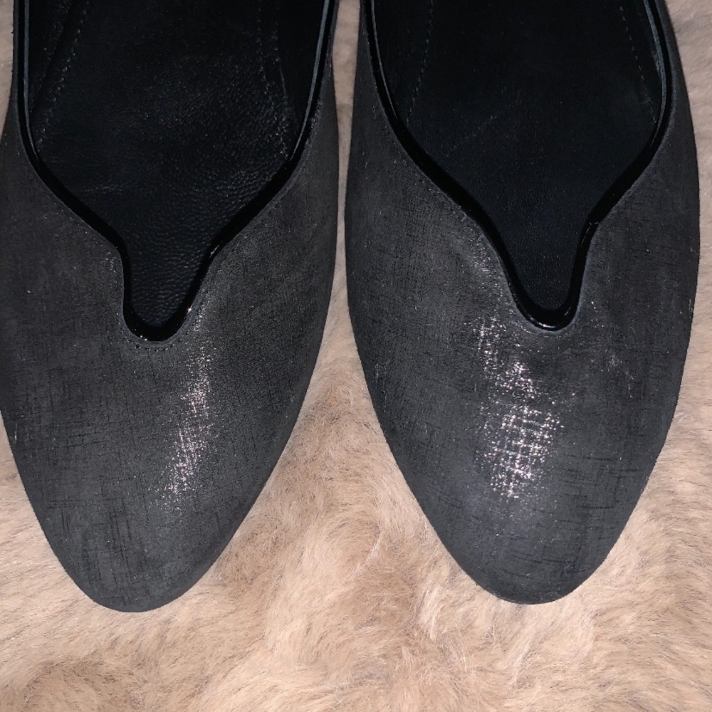AGL Notch Ballet Flat In Black Texture - Picture 3 of 8